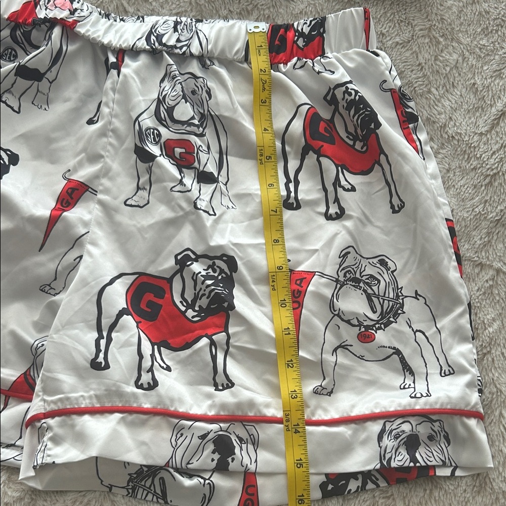 NWOT Women's University of Georgia UGA Print Pajama Set - Picture 5 of 8